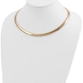 thumbnail image 4 of 14K Yellow Gold 8mm Domed Omega Necklace (16 X 8) Made In Italy od8-16, 4 of 5