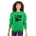 thumbnail image 3 of Low Key Nerd Sarcastic Pun Funny Geek Sweatshirt for Men or Women Brisco Brands X, 3 of 6