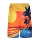 thumbnail image 4 of Pantalones Cortos para Hombre Cintura Elástica con Bolsillos, Forro de Impresión de Moda Casual para la Playa, Al Aire Libre Y el Uso Diario, 4 of 6