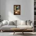 thumbnail image 2 of ZHONGYUTONG Nativity Canvas Wall Art Vintage Jesus Pictures Baby Jesus with Lamb Painting Nativity Scene Print for Bedroom Decor Framed (12.00" x 18.00"), 2 of 5