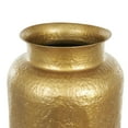 thumbnail image 5 of DecMode 36" Tall Textured Hammered Floor Gold Metal Vase, 5 of 9