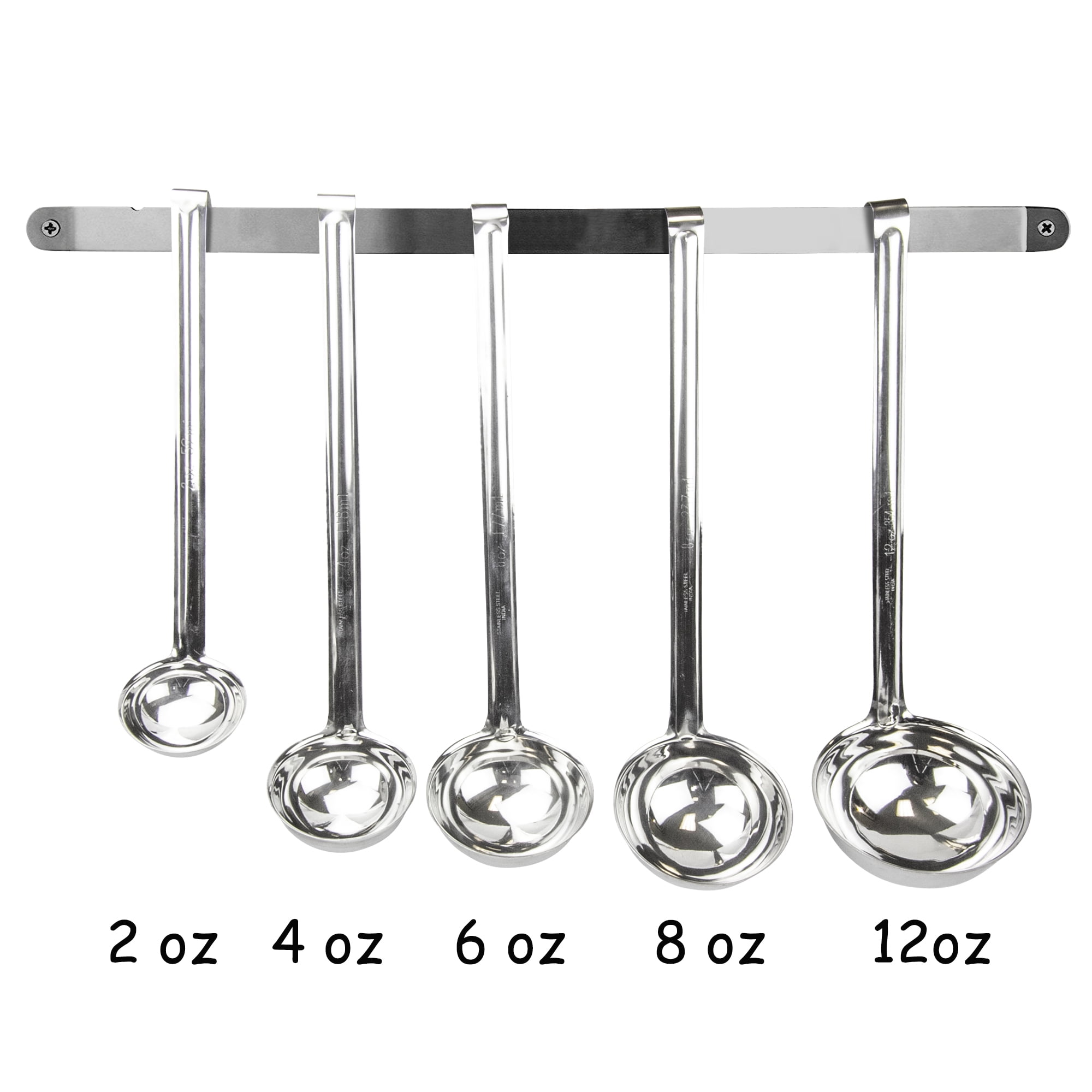 Stainless Steel Long Handle Soup Ladle Chef Cooking 11 Length - Silver - 11 x 2.8 x 0.8(L*W*H)