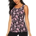 thumbnail image 1 of Fotbe Daisies Flowers Blusas Sin Mangas para Mujer – Estilo Casual, Corte Suelto, Slim-Fit, Cuello Redondo Deportivo, Tops de Verano para Gimnasio y Yoga-Large, 1 of 7