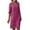 Purple, variant on Winter Savings Clearance! Lindreshi Midi Dresses for Women with Sleeves Fashion Women Casual Sexy Round Neck Printing Summer 1/2Sleeve Dress