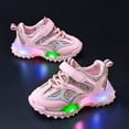 thumbnail image 5 of newwalpole Light Up Shoes Toddler Boys Breathable Mesh LED Flashing Walking Sneakers for Toddler and Little Kids Pink for Size 10, 5 of 5