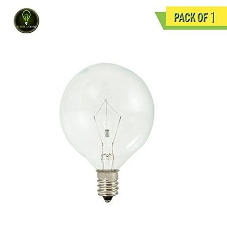 Krypton Candelabra - Perlite Lighting KR60G16CL/120V 60-Watt G16 LED Krypton Clear Candelabra E12 Base 120-Volt Light Bulb One Pack
