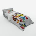 thumbnail image 2 of Ambesonne Butterfly Bedding Set 3 Pcs, Joy Wildflowers Hiking, Twin XL, Multicolor, 2 of 2