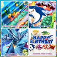 thumbnail image 4 of Decoraciones de fiesta WHYMEO con temática submarina y oceánica, 98 unidades, 4 of 7