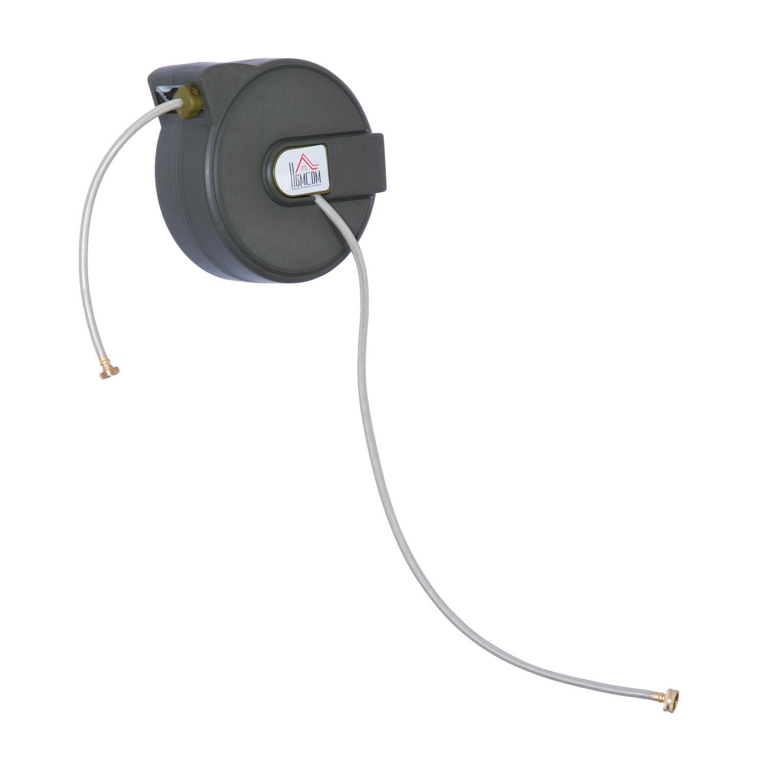 Anself 5/16" x 50’ Wall Mounted Retractable Automatic Garden Water Hose