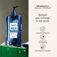 thumbnail image 2 of Suave Men Ocean Charge 2-in-1 Refreshing Shampoo & Conditioner with Pro Vitamin B5, 40 FL OZ Pump, 2 of 9