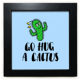 thumbnail image 1 of Aller Câlin un Cactus Art Déco Mode Noir Cadre Carré Photo Mur Table, 1 of 3