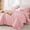 02 - Pink-Twin (68"x88"), variant on 5 Pieces Comforter Set  Seersucker Bed In A Bag Size All Season Luxury Bedding With Flat Sheet Fitted Pillowcase & Sham Dark Green