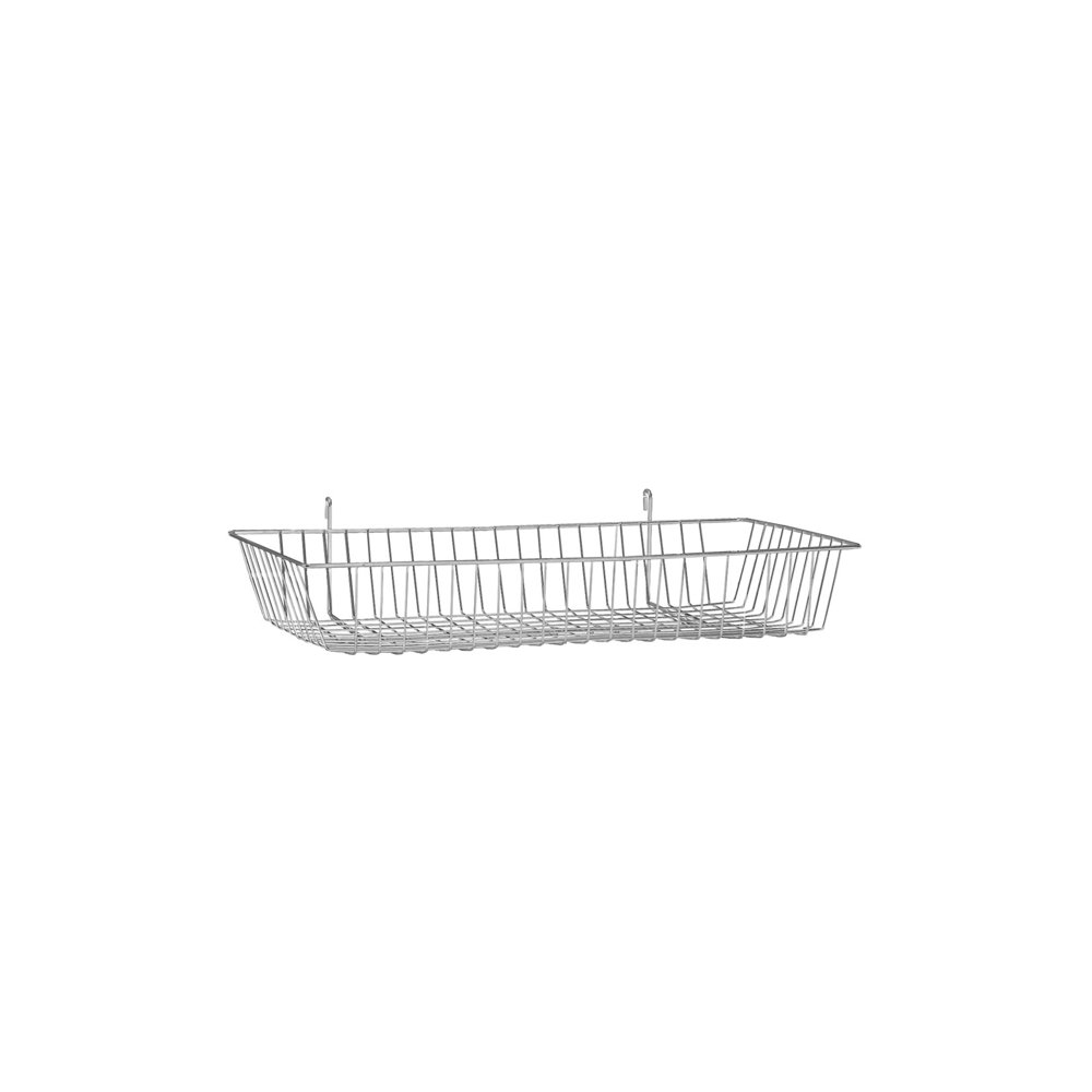 Chrome Mini Wire Grid Basket for Wire Grid 24"W x 12"D x 4"H