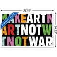 thumbnail image 3 of Erin Clark - Make Art Not War Wall Poster, 22.375" x 34", Framed, 3 of 3