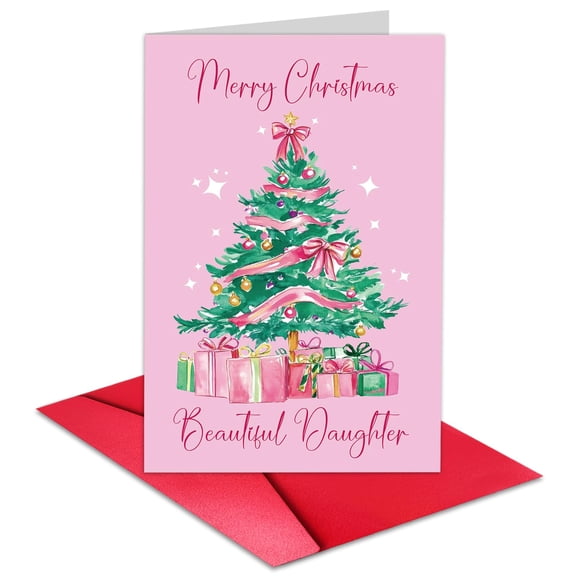 Tarjeta Navideña TQDaiker Feliz Navidad para Hija