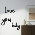 thumbnail image 6 of nvzhuang 3Pcs Mother's Day Decor Wooden Love You Mom Sign Wall Decorations for Home Holiday Party Supplies, 6 of 9