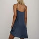 thumbnail image 4 of Camisón de mujer con bolsillos, sin mangas, con pliegues en la parte delantera, cuello redondo, 4 of 7