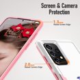 thumbnail image 6 of for Samsung Galaxy A52 5G Case, Embossed Floral Pattern Designed Shockproof A52 4G Case, Dual Layer Defend Heavy-Duty Tough Cover Galaxy A52s 5G Case for Women Girl, Wildflowers-White, 6 of 13