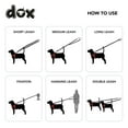 thumbnail image 5 of DDOXX Nylon Dog Leash, 3-Way Adjustable, 6.6 ft - for Dogs Large & Small - Double Dog, 5 of 8