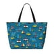 thumbnail image 2 of Easygdp Transportations with Buildings Bolsa de Viaje de Playa de Gran Capacidad, Bolsa Tote Perfecta para la Playa, Escapadas de Fin de Semana y Viajes, 2 of 7