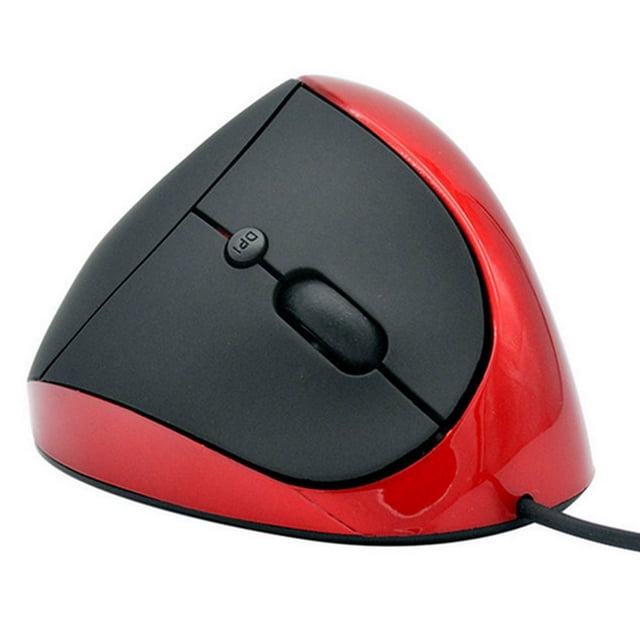 High Precision Optical Mice,Wireless Portable Mobile Mouse Optical Mice,6 Buttons for Small Hand RED