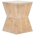 thumbnail image 3 of SAFAVIEH Lotem Curved Square Top Accent Table Honey Natural, 3 of 5