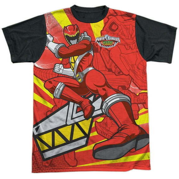 Power Rangers Red Ranger Unisex Adult Halloween Costume Sublimated T Shirt