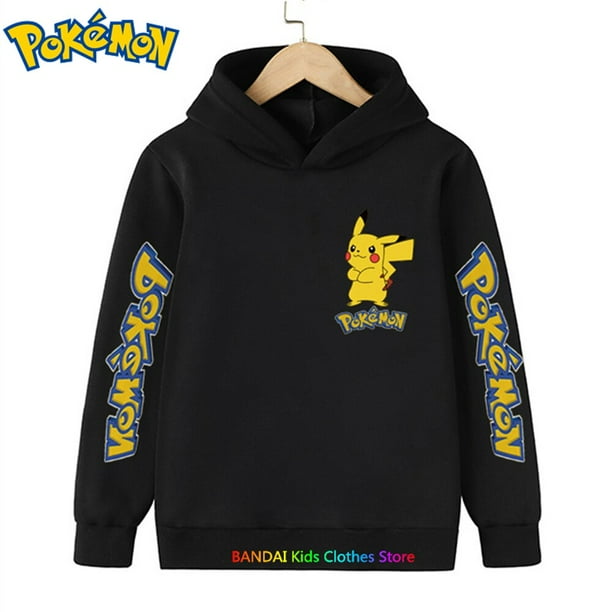 Sudaderas con capucha de Pokémon Kawaii para niños, Ropa para Niñas, Tops para niños, sudadera con estampado de juego, jerséis de manga larga, ropa de calle para bebés qym unisex