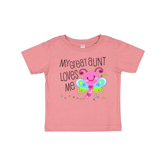 Inktastic My Great Aunt Loves Me- cute dragonfly Boys or Girls Baby T-Shirt