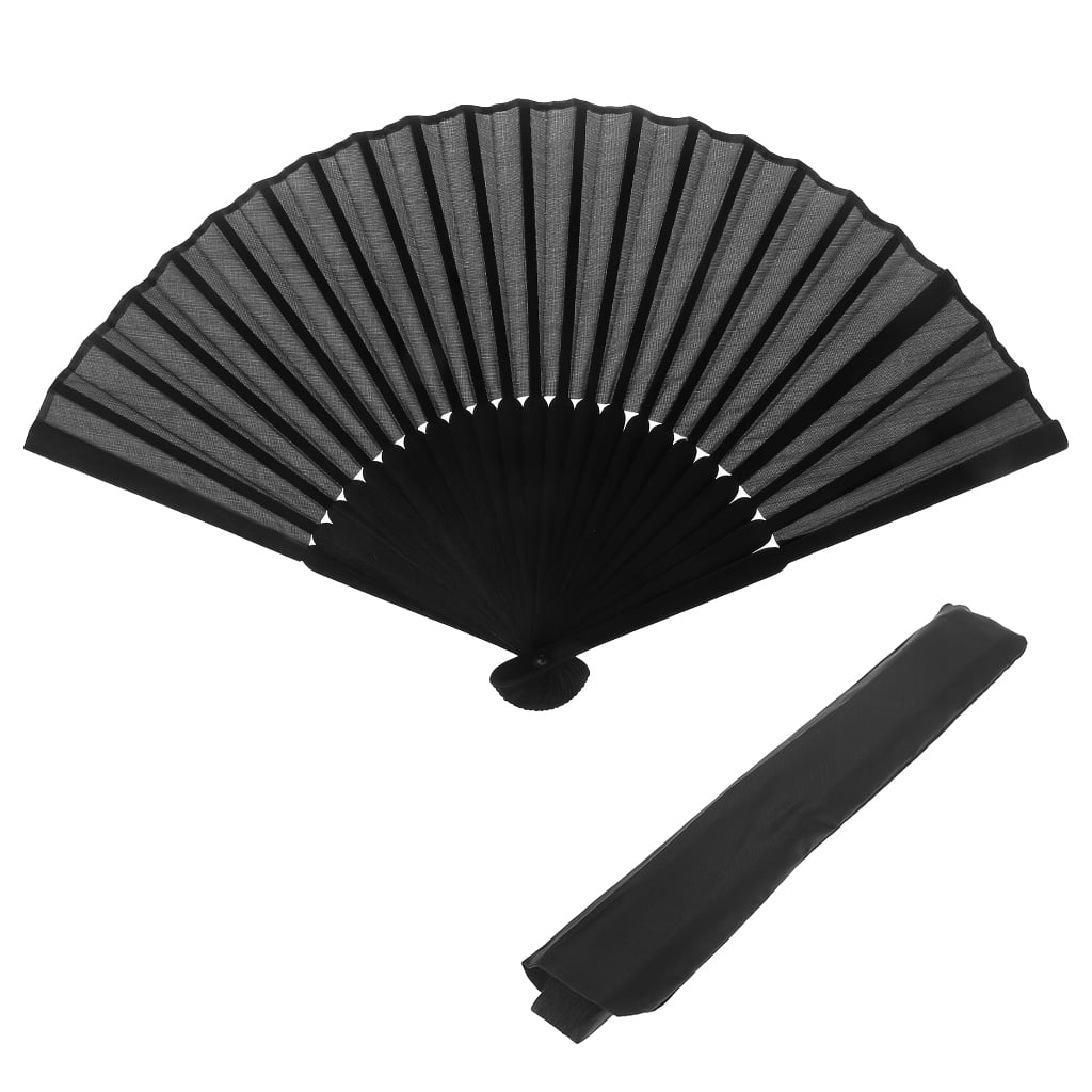 MWOOT 1920s Vintage Style Folding Handheld Feather Fan Flapper Hand Fan for Costume Halloween Dancing Wedding Party Prom Tea Party Variety Show Pink 