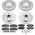 thumbnail image 2 of PowerStop Front and Rear Geomet Coated Brake Rotor and Pad Kit Fits: LEXUS Select Models CRK7605, 2 of 5