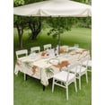 thumbnail image 4 of Outdoor Tablecloth with Umbrella Hole for Patio/Picnic/Party/Camping, Date Coconut Tree Waterproof Table Cloth Rectangle Table Cover Washable, Desert Camels Botanical Tropical Beige (54"x 80"), 4 of 8