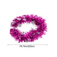 thumbnail image 3 of ToyKingdee Christmas Tinsel Garland for Xmas Tree Shiny Metallic Twist Garland with Snowflakes, Glitter Streamers Hanging Decoration for Mantle Staircase Railing, 3 of 9