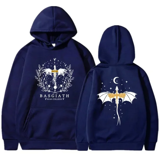 Basgiath War College sudaderas con capucha de algodón cuarta ala mujeres hombres ropa impresa gráfica primavera otoño sudadera ropa de calle Tops