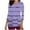 Purple, variant on Aofany Womens Nursing Scrub Tops Stripes Working Uniform 3/4 Sleeve V-Neck Workwear Blouse T-shirt with Pockets Womens Scrubs
