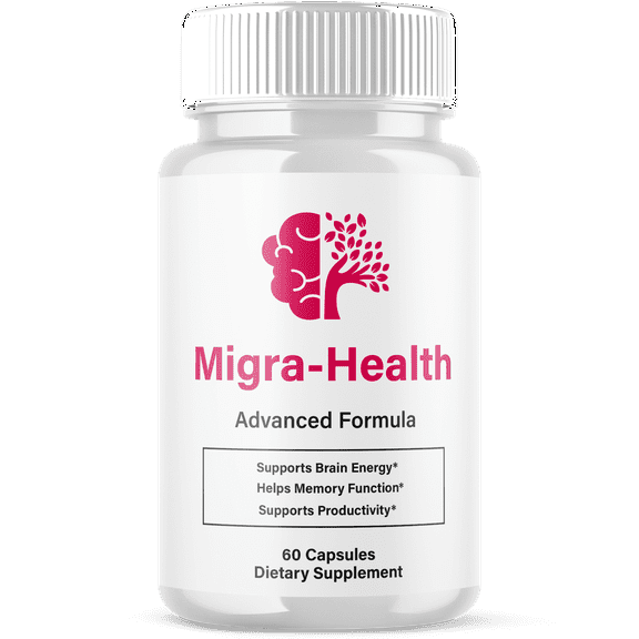 Migra Health Advanced Formula Brain Support Pills Maximum Strength Supplement MigraHealth 60 Capsules