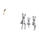 thumbnail image 5 of Escultura de hojas,Estatua de hoja de metal Escultura de hoja Decoración del hogar,Figura de hoja artística con decoraciones de hojas en la base,Escultura de figura,Estatua sentada Figura, 5 of 8