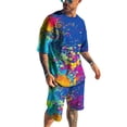 thumbnail image 2 of Pantalones cortos de manga corta con personalidad para hombre, estilo hip hop de verano, nueva camiseta de tendencia de moda con estampado 3D, 2 of 5