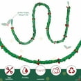 thumbnail image 3 of 6FT Christmas Felt Holly Garland with Red Berries, Handmade Mistletoe Garlands for Fireplace Mantle Table Decor, Festive Holiday Home Decoration for Christmas Wedding Party-1Pcs, 3 of 7