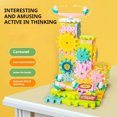 thumbnail image 2 of DIY Track Electric Gear Building Blocks Toy Set Interlocking Learning Blocks Motorized Spinning Gears Building Educational Toys, 2 of 4