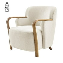 New Pacific Direct Tania Fabric Accent Arm Chair in Palladian Beige