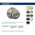 thumbnail image 3 of Schlage F51AGEO608CAM Georgian Keyed Entry Single Cylinder Door Knob Set - Brass, 3 of 6