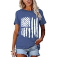 thumbnail image 2 of XCHQRTI Vintage 4th of July Women T-Shirt We The People 1776 Patriotic Graphic Tees Short Sleeve Casual Tshirt, 2 of 6
