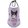 thumbnail image 5 of Kuromi And My Melody Girls One Piece Swimsuits Hawaiian Summer Swimwear Beach Bathing Suit Outfits, 5 of 7