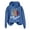 Blue, variant on Merry Christmas Hoodies for Women 2025 Long Sleeve Holiday Graphic Hooded Sweatshirt Pullover Tops