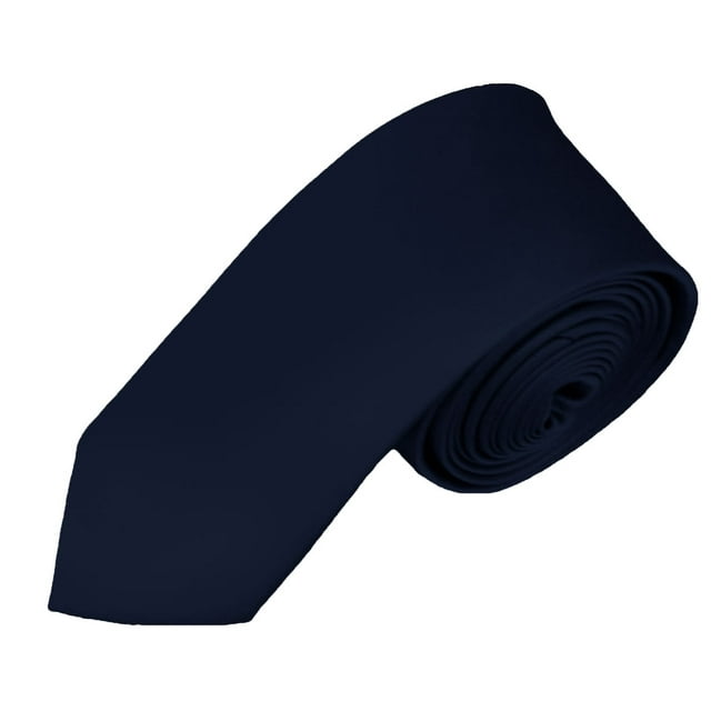 Solid Navy Blue Boy's Necktie