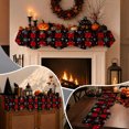 thumbnail image 6 of 2Pcs Christmas Theme Fireplace Scarf,Wavy Plaid Mantel Runner for Fireplace,Holiday Fireplace Runner Decor for Home Cozy Spooky Winter Decor, 6 of 7