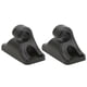 thumbnail image 1 of 2PCS Sun Visor Mount Bracket Clip 94473143900 Black Compact Structure Scratch Resistant Fit for 924 944 968, 1 of 5