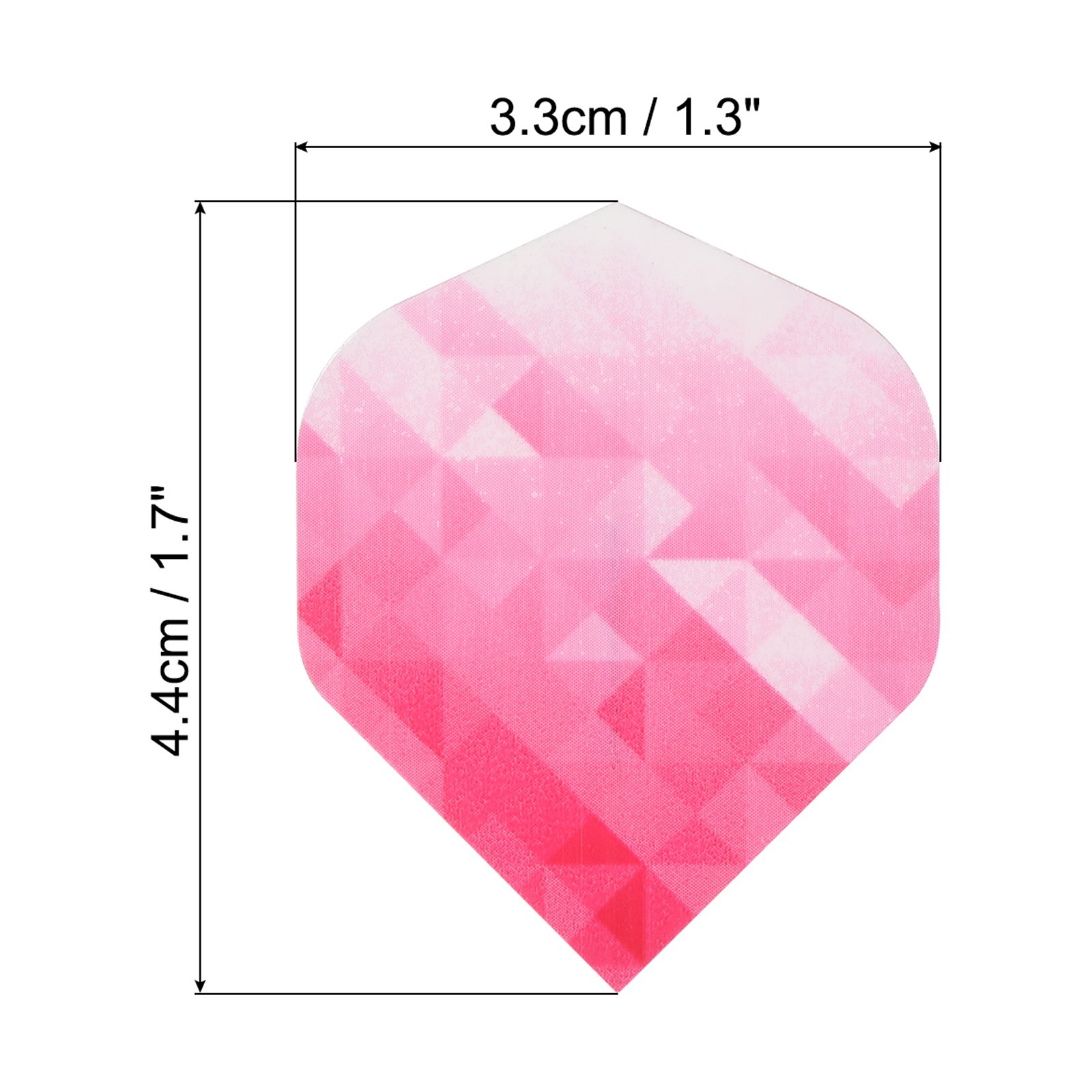 Unique Bargains Dart Flights 9 Pack PET Standard Darts Accessories Geometric Pink, White