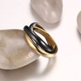 thumbnail image 2 of Women Tri-color Interlocked Trinity Ring,Wedding Engagement Promise, 2 of 4
